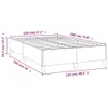 The Living Store Bettgestell Schwarz 120x190 cm Kunstleder Produktbild-Vorschau 9