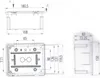 Unterputz Abzweigkasten mit Tür ausziehbar 150x180x83-145mm Produktbild-Vorschau 2