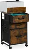 Relaxdays Rollcontainer, 3 Schubladen, Hängeregister, Produktbild-Vorschau 1