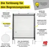 horizont Tor für Begrenzungszaun 90-105 cm, ohne Stom - Produktbild-Vorschau 2
