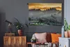 MuchoWow® Wandteppich Wandbehang Nebel über dem ummauerten Produktbild-Vorschau 5