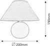 Rabalux 4904 Tischleuchte Ariel, E14, Keramik, orange, Produktbild-Vorschau 3