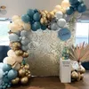 Set di ghirlande di palloncini blu e oro per compleanni e Anteprima dell’immagine prodotto 11