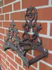 Porte-tuyau d'arrosage en fonte brune antique Support mural Voir les images du produit 8