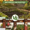 LZQ Teichzaun Gartenzaun Komplettset Metall 25 Produktbild-Vorschau 3