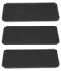 Three black foam filters are stacked on top of each other against a white background. Produktbild-Vorschau