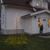 Dekoracja świąteczna LED 8 linii świetlnych z gwiazdą na Podgląd zdjęcia produktu 3