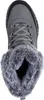 A top-down view of a gray winter boot with faux fur lining. Voir les images du produit