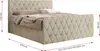 MKS MEBLE Boxspringbett 120x200 mit Bettkasten, Bett Produktbild-Vorschau 5