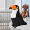 Mascotte en peluche Huggable Bird Toucan Noir Et Blanc 30Cm Voir les images du produit 4