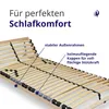 Lattenrost 90x200 7 Komfortzonen verstellbarer Kopf Produktbild-Vorschau 5