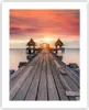 Poster - Poster ohne Rahmen - Brücke Holz Spaziergang - Produktbild-Vorschau 1