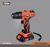 A cordless drill is shown against a plain background, with text overlays and branding. Produktbild-Vorschau