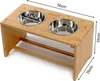 lionto Hundefutterstation, stilvolle Bambus-Futterbar mit Produktbild-Vorschau 6