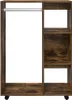 vidaXL Šatní skříň Smoked Oak 80x40x110 cm výrobek ze dřeva Náhled obrázku produktu 3