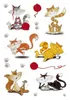 HERMA 3357 10x Sticker DECOR Lustige Katzen, beglimmert Produktbild-Vorschau 1