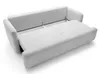 A light gray sofa bed with its sleeping surface extended. Produktbild-Vorschau