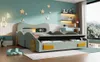 Kinderbett 140 x 200 cm Auto-Design Polsterbett aus Flanell Produktbild-Vorschau 11