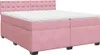 vidaXL Boxspringbett mit Matratze Rosa 200x200 cm Samt Produktbild-Vorschau 3