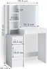 Schminktisch Vicco Meryl Weiß 80 cm, Model 36001 Produktbild-Vorschau 3