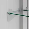 Sonni Dreitüriger Aluminium-Spiegelschrank 80 x 60 x 12,5 Produktbild-Vorschau 9