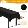 Tischdecken Bierzeltgarnitur 8er-Pack 100x250cm Schwarz Produktbild-Vorschau 2
