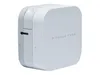 A white Brother P-touch P300BT Cube Bluetooth label maker is shown against a white background. Produktbild-Vorschau