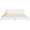 vidaXL Massivholzbett ohne Matratze Weiß 140x190 cm Produktbild-Vorschau 4