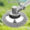 Brosse en acier, brosse à désherber 200 mm x 25,4 mm, fil Voir les images du produit 3