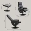 Homcom HOMCOM poltrona massaggiante con pouf Poltrona TV Anteprima dell’immagine prodotto 10