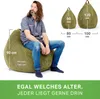 Green Bean® Indoor Sitzsack "Scoop" 90x110cm mit EPS Perlen Produktbild-Vorschau 5