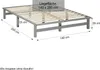 Homestyle4u Palettenbett 140x200 Grau Bettgestell mit mit Produktbild-Vorschau 7