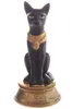 Figur Ägypten Bast ägyptische schwarze und goldene Produktbild-Vorschau 3