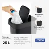 Rotho Abfalleimer 25L Salsa - Swingeimer - Mülleimer mit Produktbild-Vorschau 4