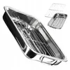 A stainless steel roasting pan with a rack, shown from a diagonal angle against a white background. Voir les images du produit