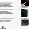 Collage of product features with text descriptions. Produktbild-Vorschau