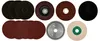 A collection of various grinding and cutting discs arranged on a white background. Produktbild-Vorschau