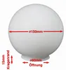 Verre sphérique transparent pour lampe, Ø 15 cm, avec Voir les images du produit 2