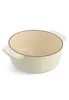 KitchenAid Bräter mit Deckel Gusseisen 26cm creme Produktbild-Vorschau 4