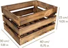 Creative Deco Drewniana Skrzynia Opalana | 40 x 30 x 23 cm Podgląd zdjęcia produktu 3