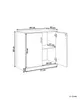 BELIANI Büroschrank Hellgrau / Weiß 80 x 80 x 40 cm Produktbild-Vorschau 8