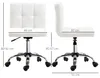 Kancelářská židle HOMCOM, ergonomická židle k psacímu stolu Náhled obrázku produktu 3