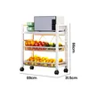 Heikoeco® Rollwagen mit 3 Ebene aus Metall, Produktbild-Vorschau 7