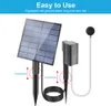 Aérateur d'étang solaire 2,5W 7V avec pompe à air & pierre Voir les images du produit 3