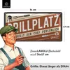 Retro Blechschilder Grillen - GRILLPLATZ - BBQ Grill Retro Produktbild-Vorschau 3