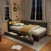 ProximaX gestoffeerd bed 90x200 cm, grijs, bed met Productafbeelding-voorbeeld 2