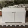 Grande Armoire En Bois Pour Rangement Blanche Boîte Pour Voir les images du produit 6