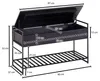 FineBuy Sitzbank mit Stauraum 90 cm Mango Massivholz Produktbild-Vorschau 3