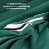 A close-up view of a green fabric with a white zipper. Text is overlaid on the upper left. Produktbild-Vorschau