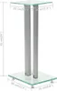 vidaXL Lautsprecherständer Säulen-Design 2 Stk. Hartglas Produktbild-Vorschau 6